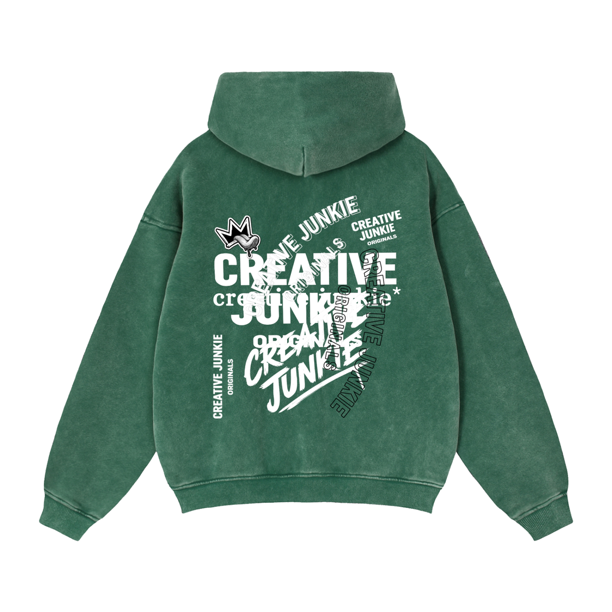 Zip-Through Boxy Fleece Hoodie