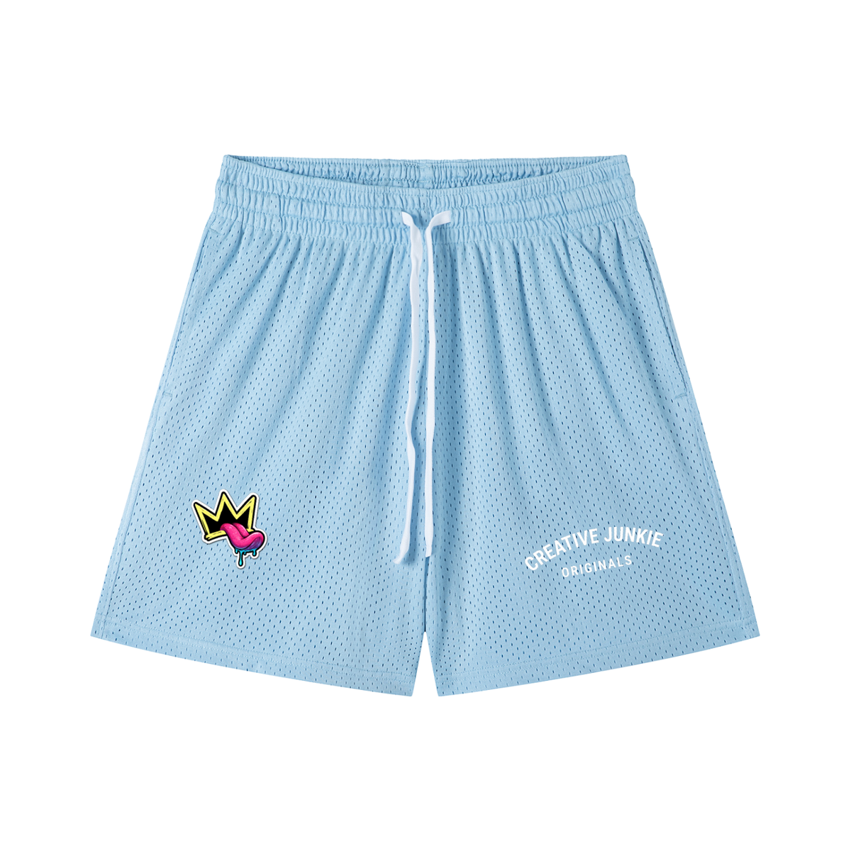 Mesh Drawstring Shorts