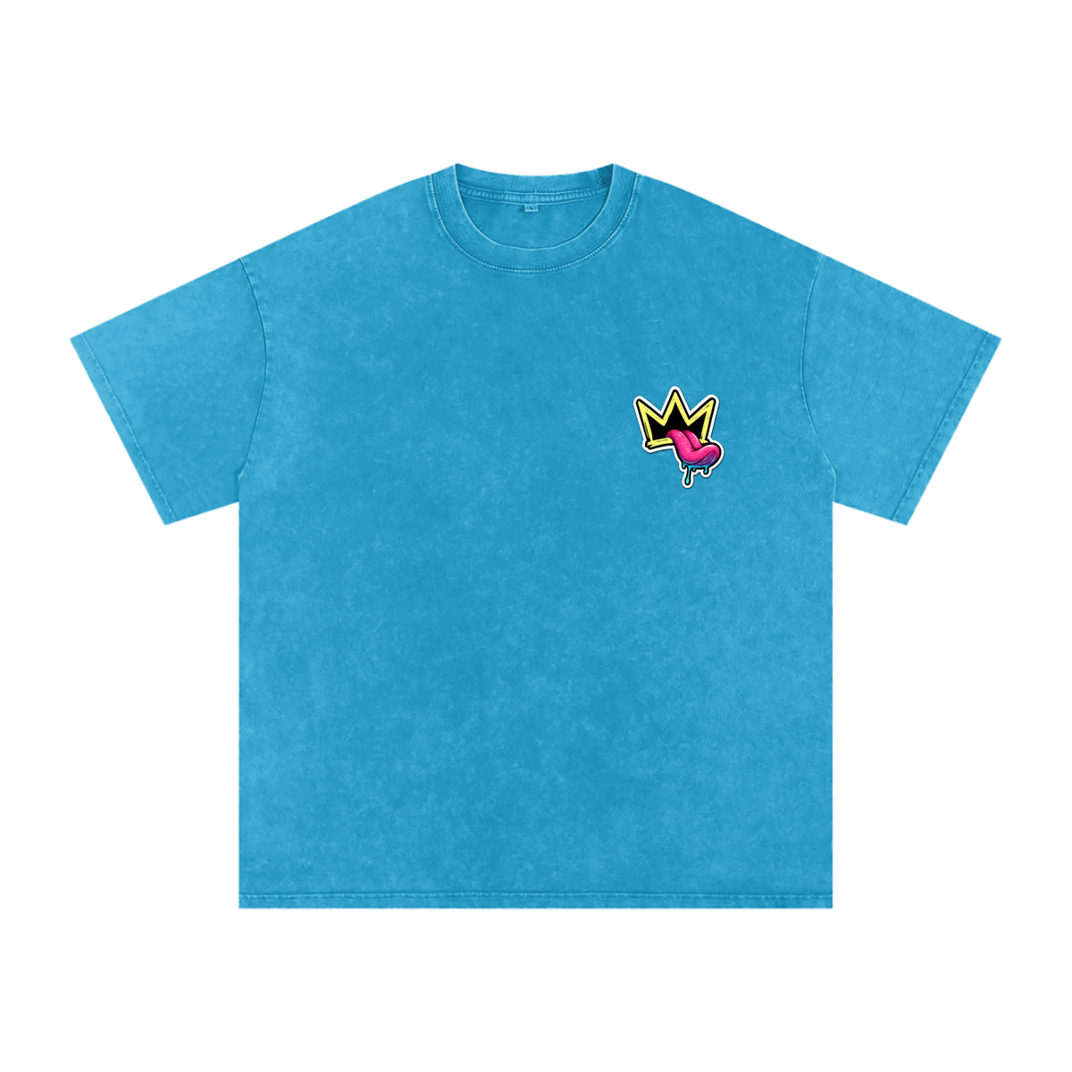 Snow Washed Oversized Cotton T-Shirt