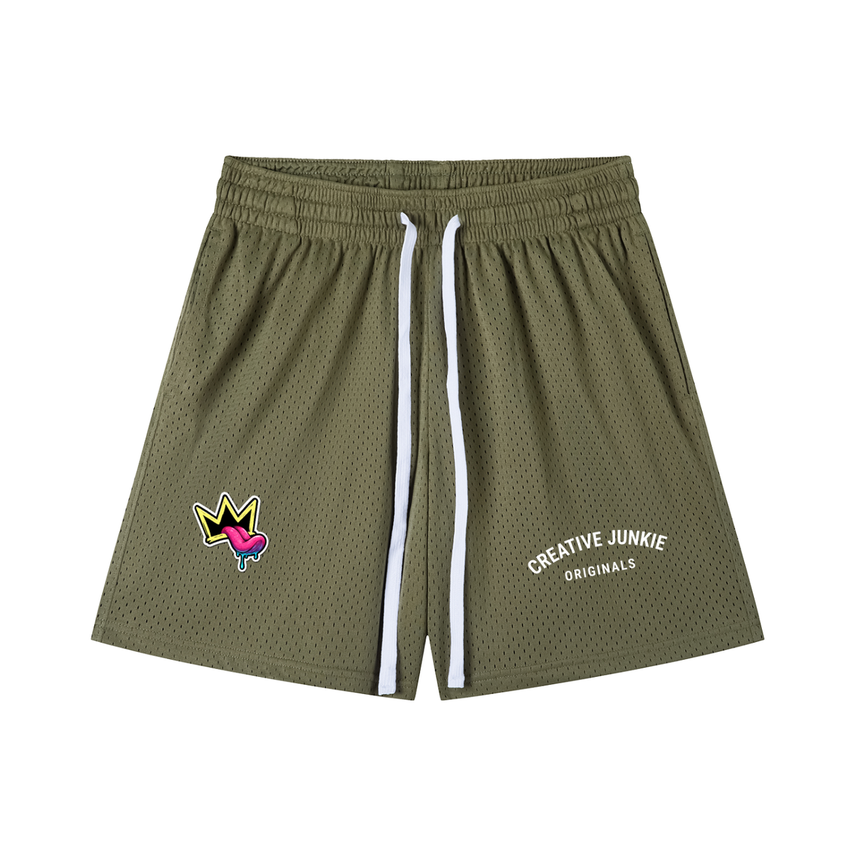 Mesh Drawstring Shorts