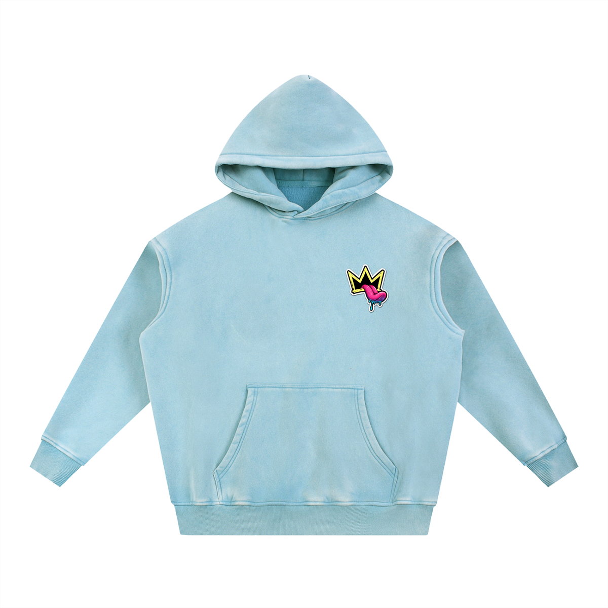 Snow Wash Fleece Oversize Hoodie