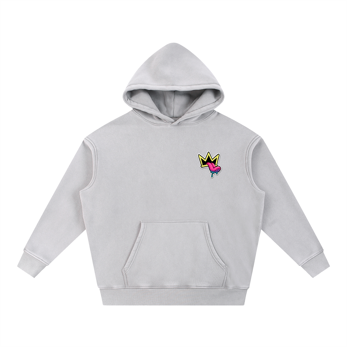 Snow Wash Fleece Oversize Hoodie