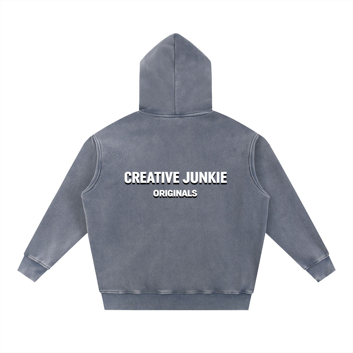 Snow Wash Fleece Oversize Hoodie