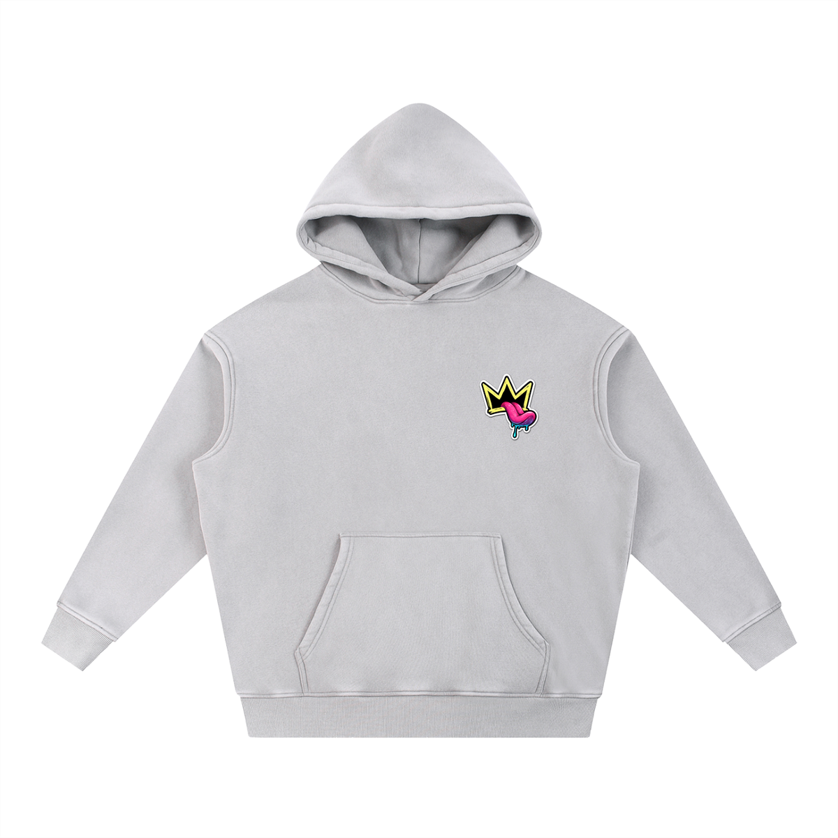 Snow Wash Fleece Oversize Hoodie
