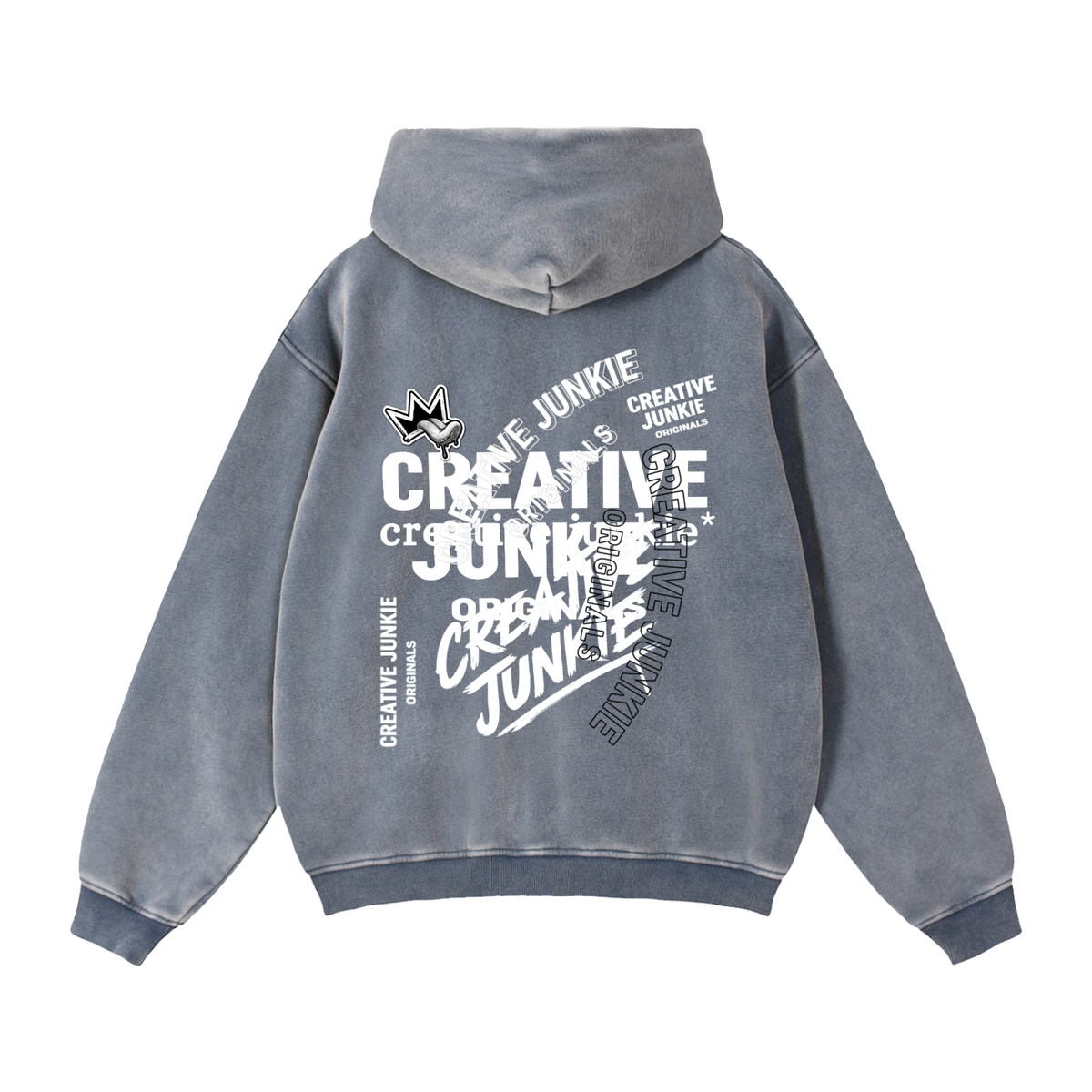 Zip-Through Boxy Fleece Hoodie
