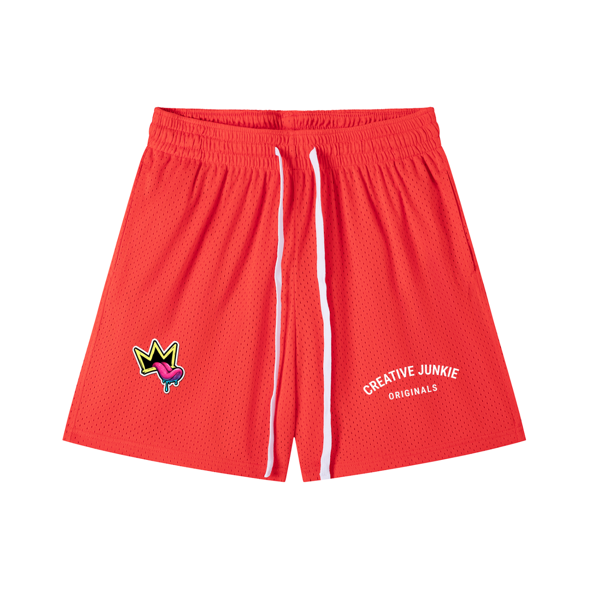 Mesh Drawstring Shorts