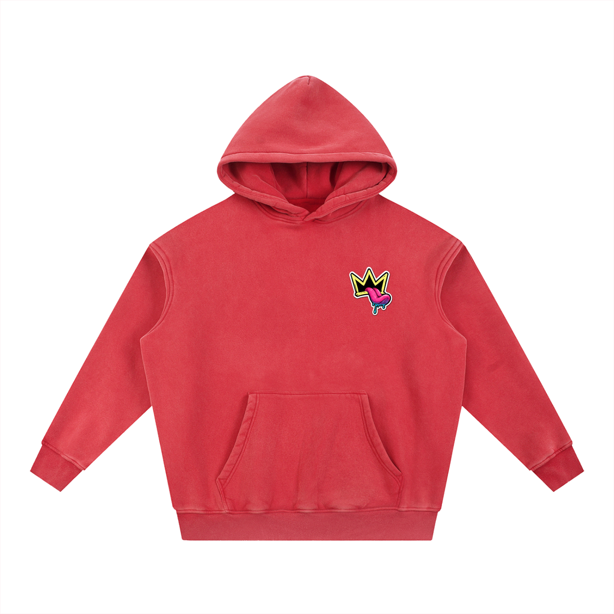 Snow Wash Fleece Oversize Hoodie