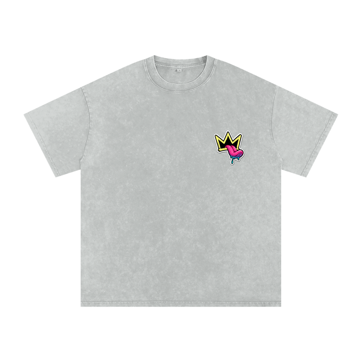 Snow Washed Oversized Cotton T-Shirt