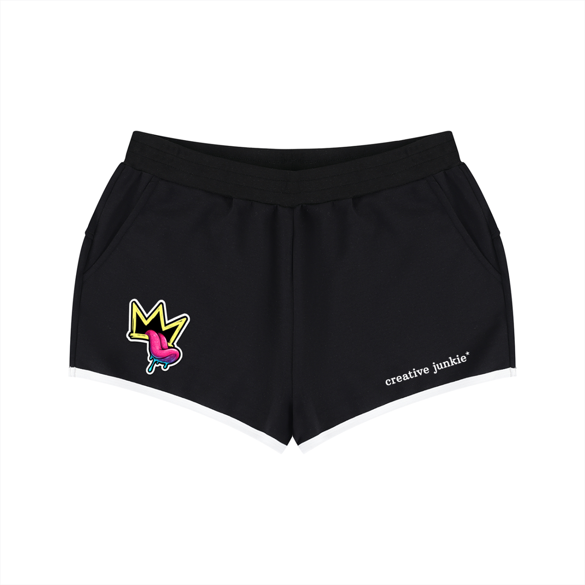 Retro Contrast Binding Shorts