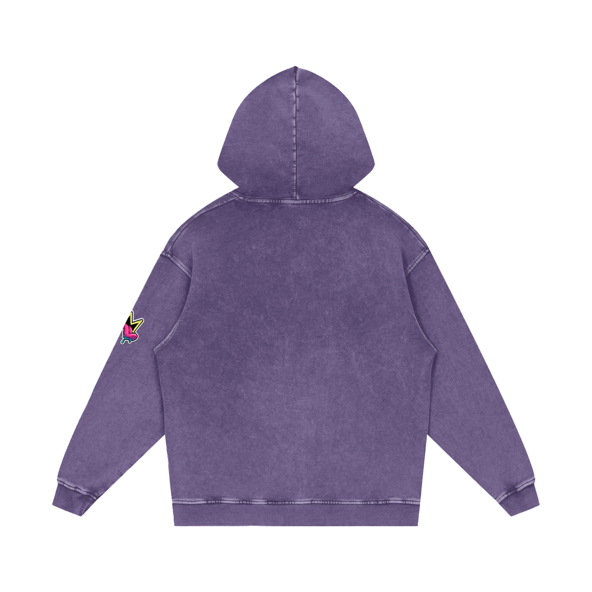 Snow Washed Loose Cotton Hoodie