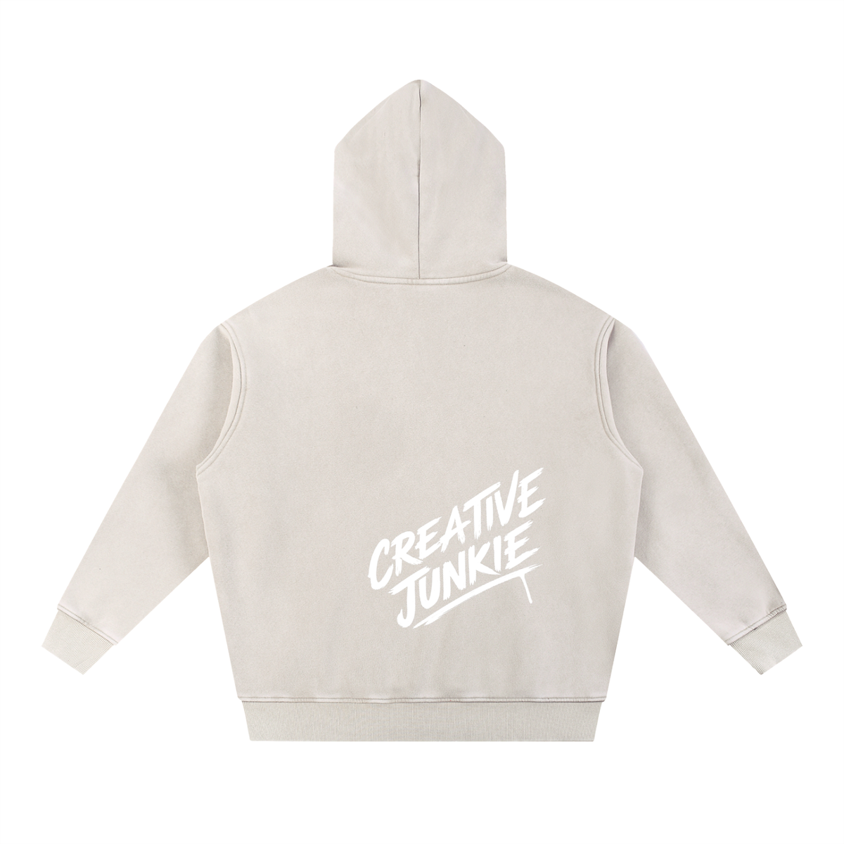 Snow Wash Fleece Oversize Hoodie