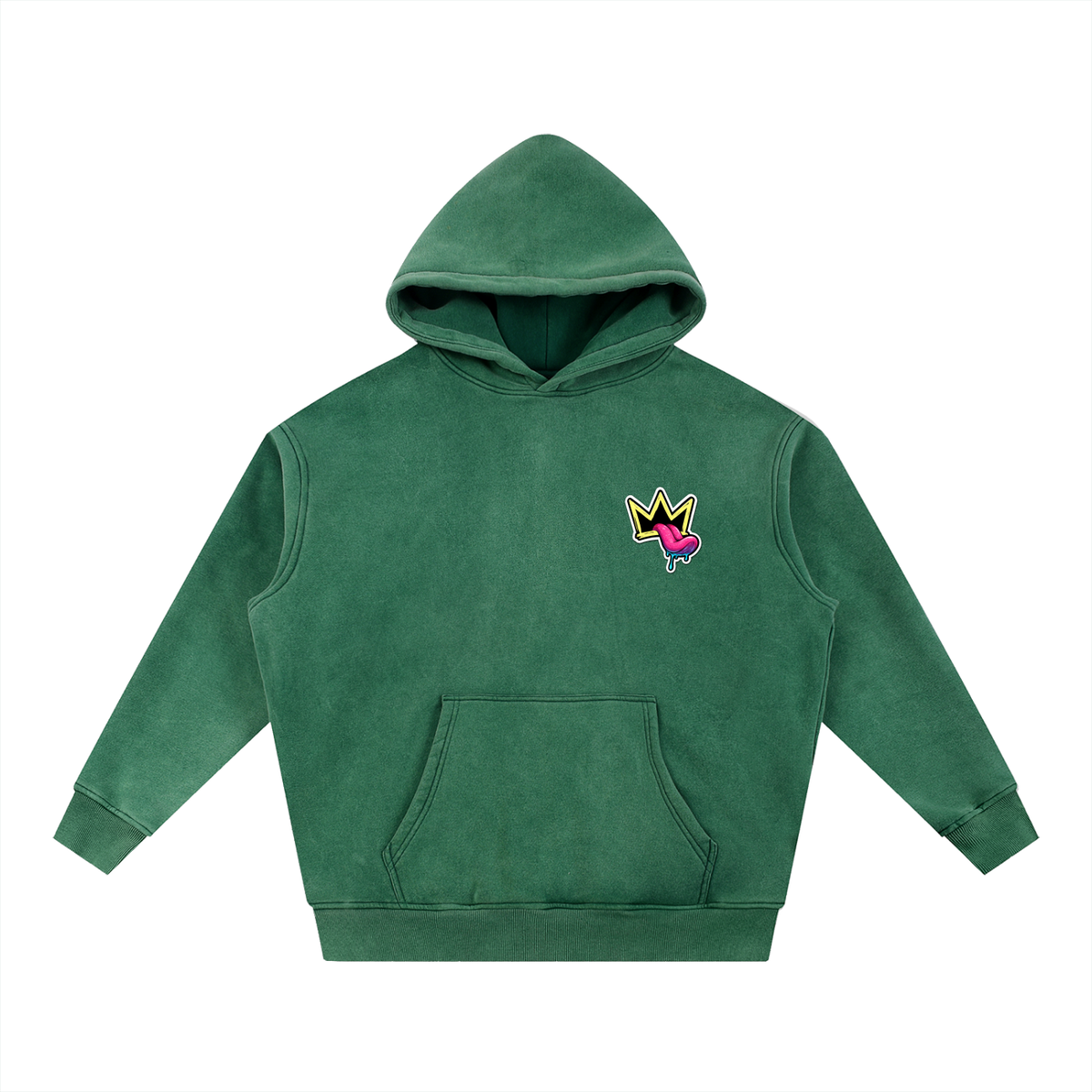 Snow Wash Fleece Oversize Hoodie