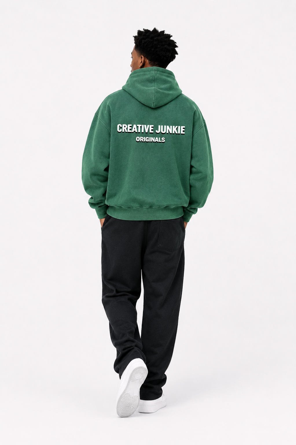 Snow Wash Fleece Oversize Hoodie