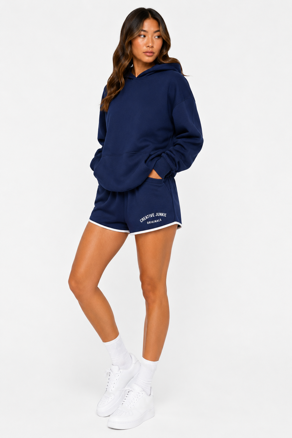 Retro Contrast Binding Shorts