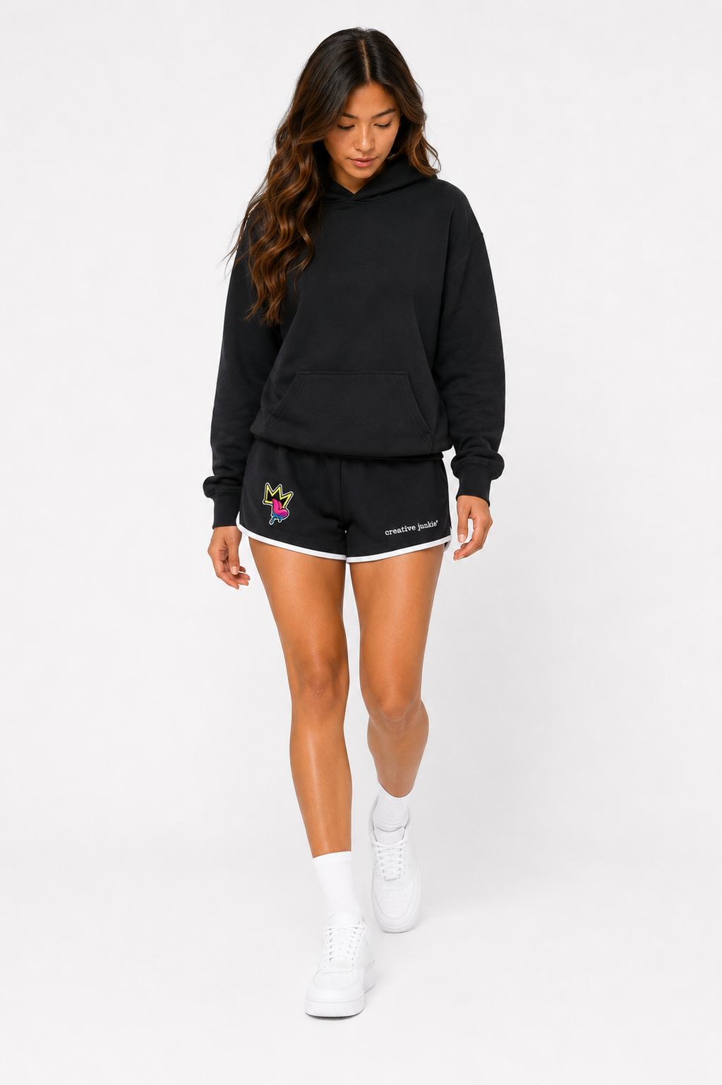 Retro Contrast Binding Shorts