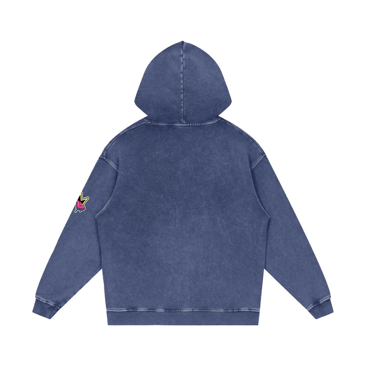Snow Washed Loose Cotton Hoodie