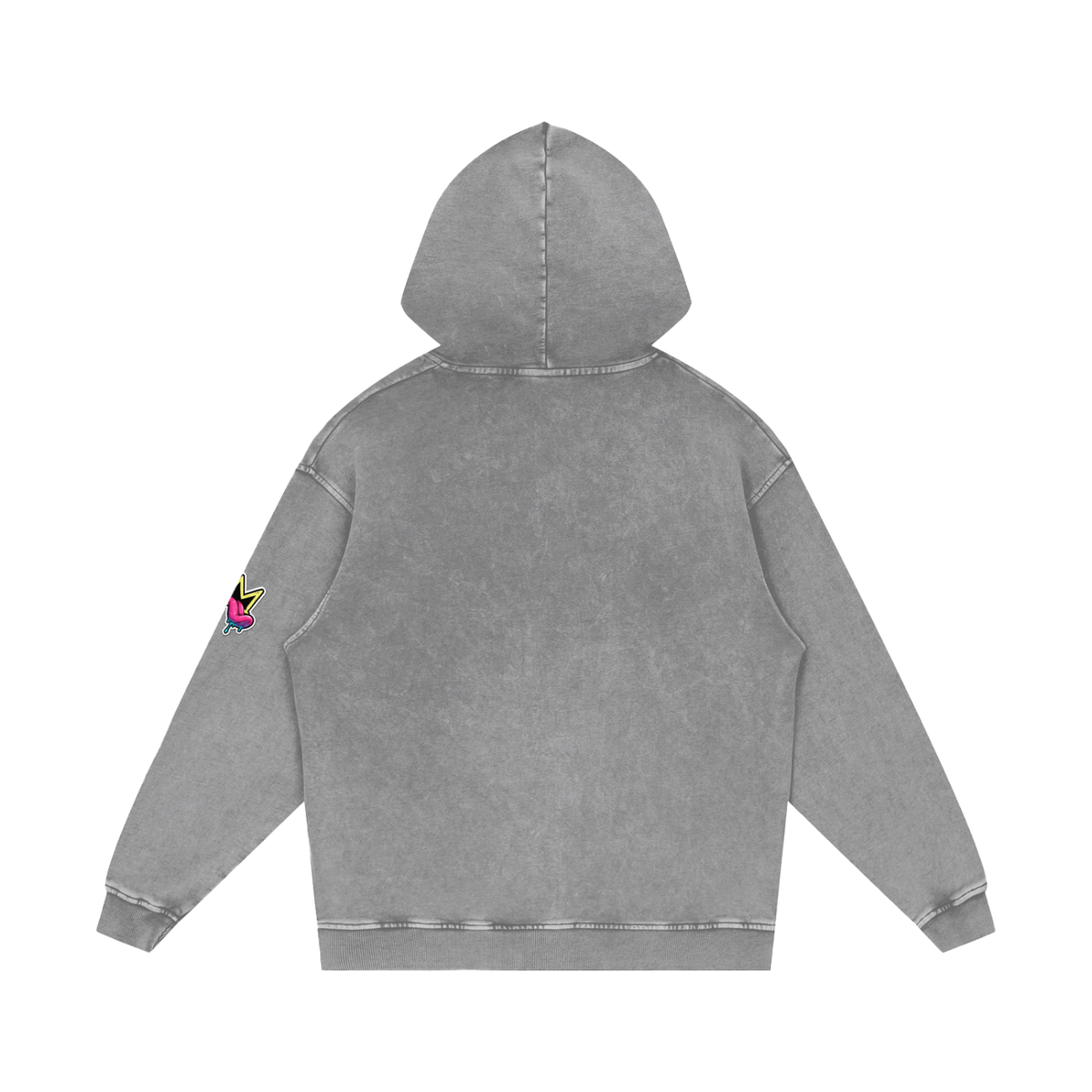 Snow Washed Loose Cotton Hoodie
