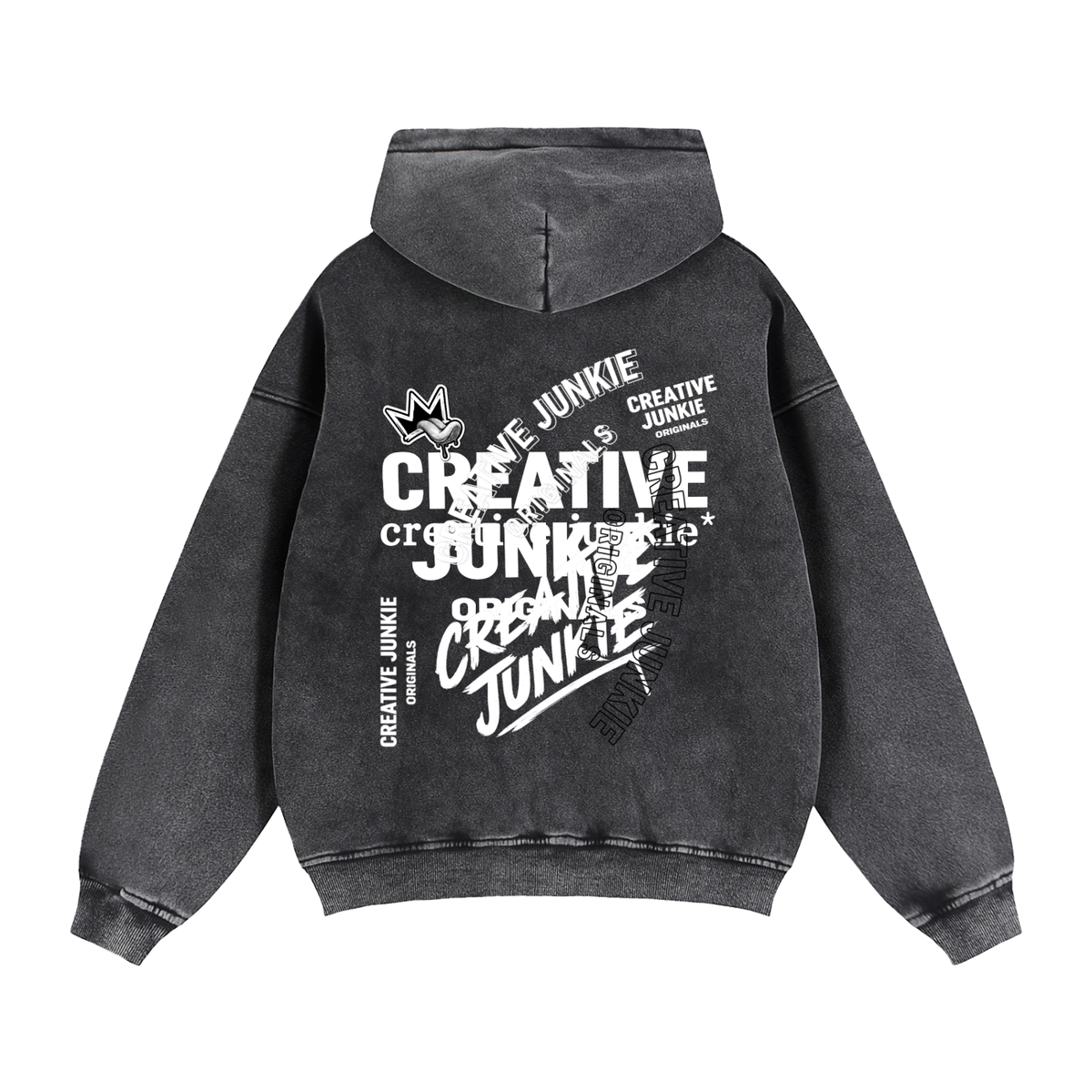 Zip-Through Boxy Fleece Hoodie