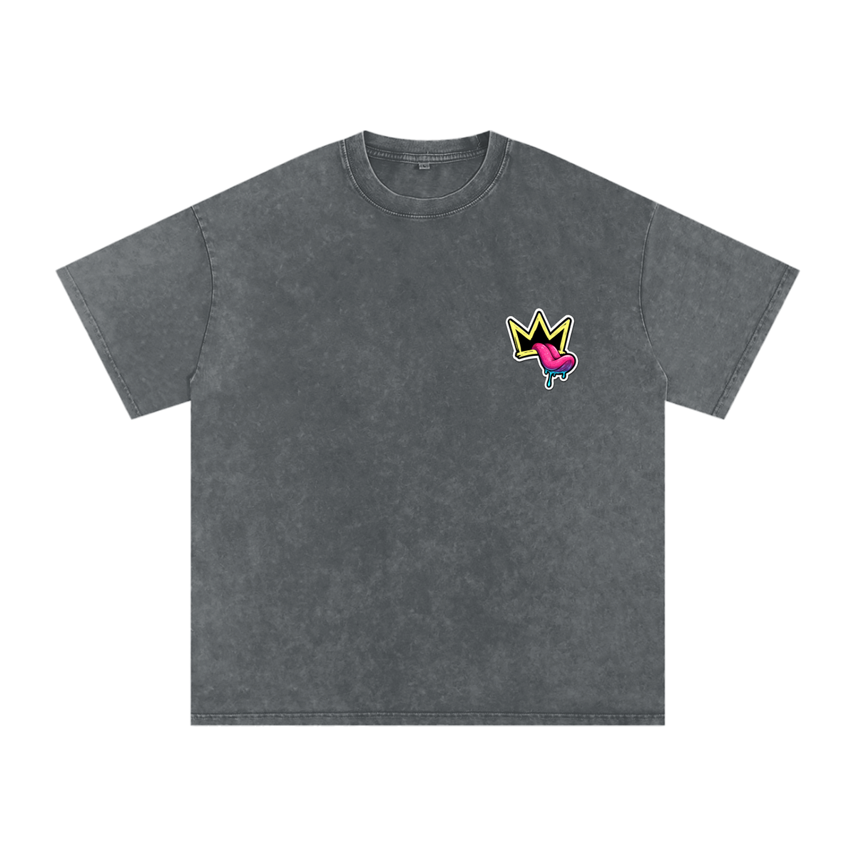 Snow Washed Oversized Cotton T-Shirt
