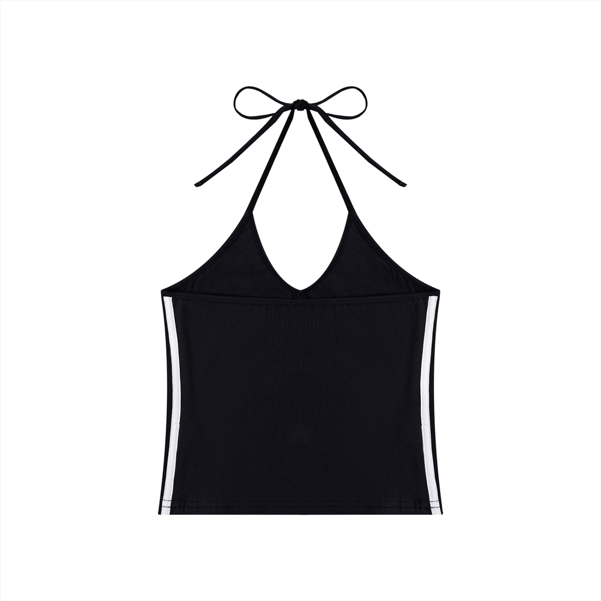 Color Block Halter Crop Tank Top
