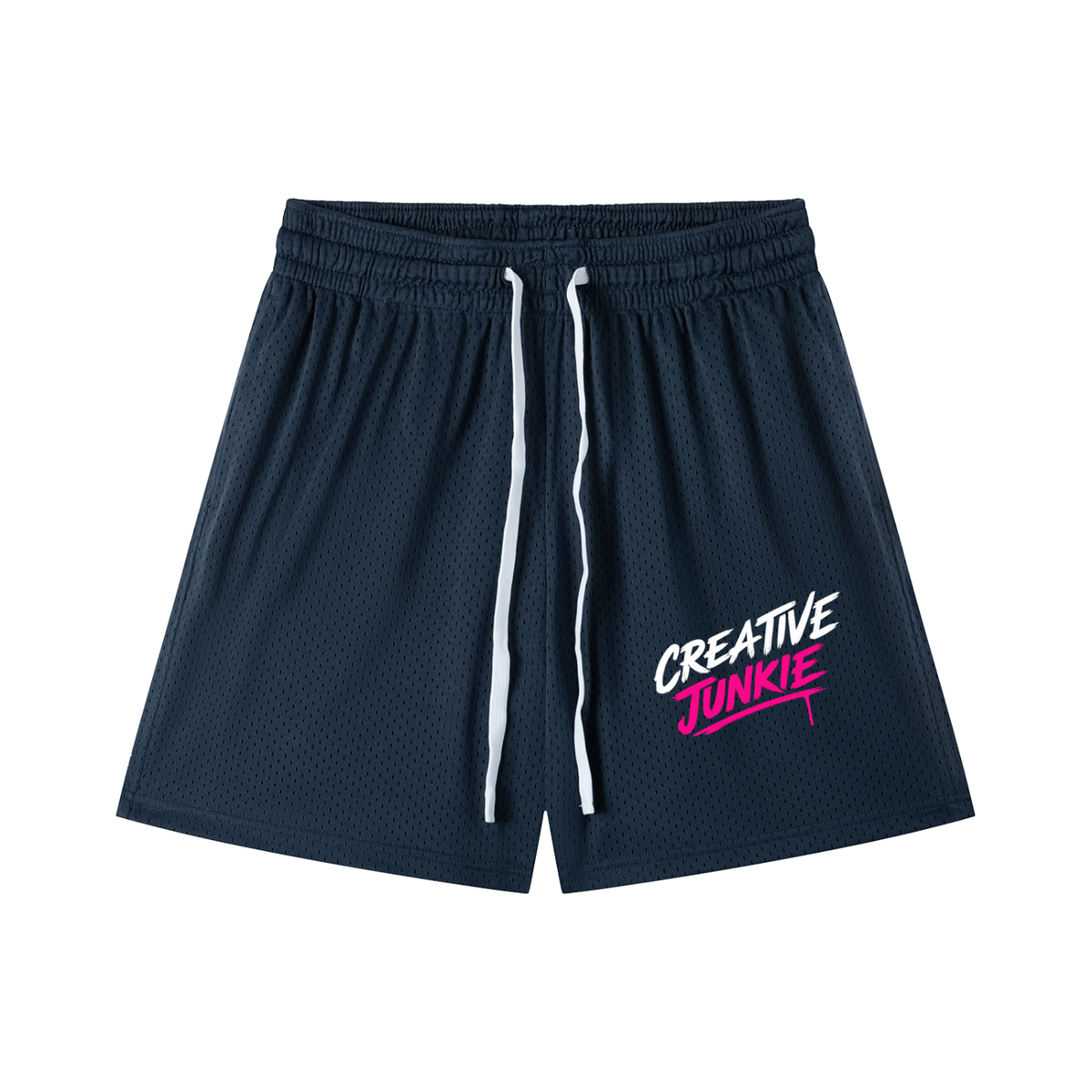 Mesh Drawstring Shorts
