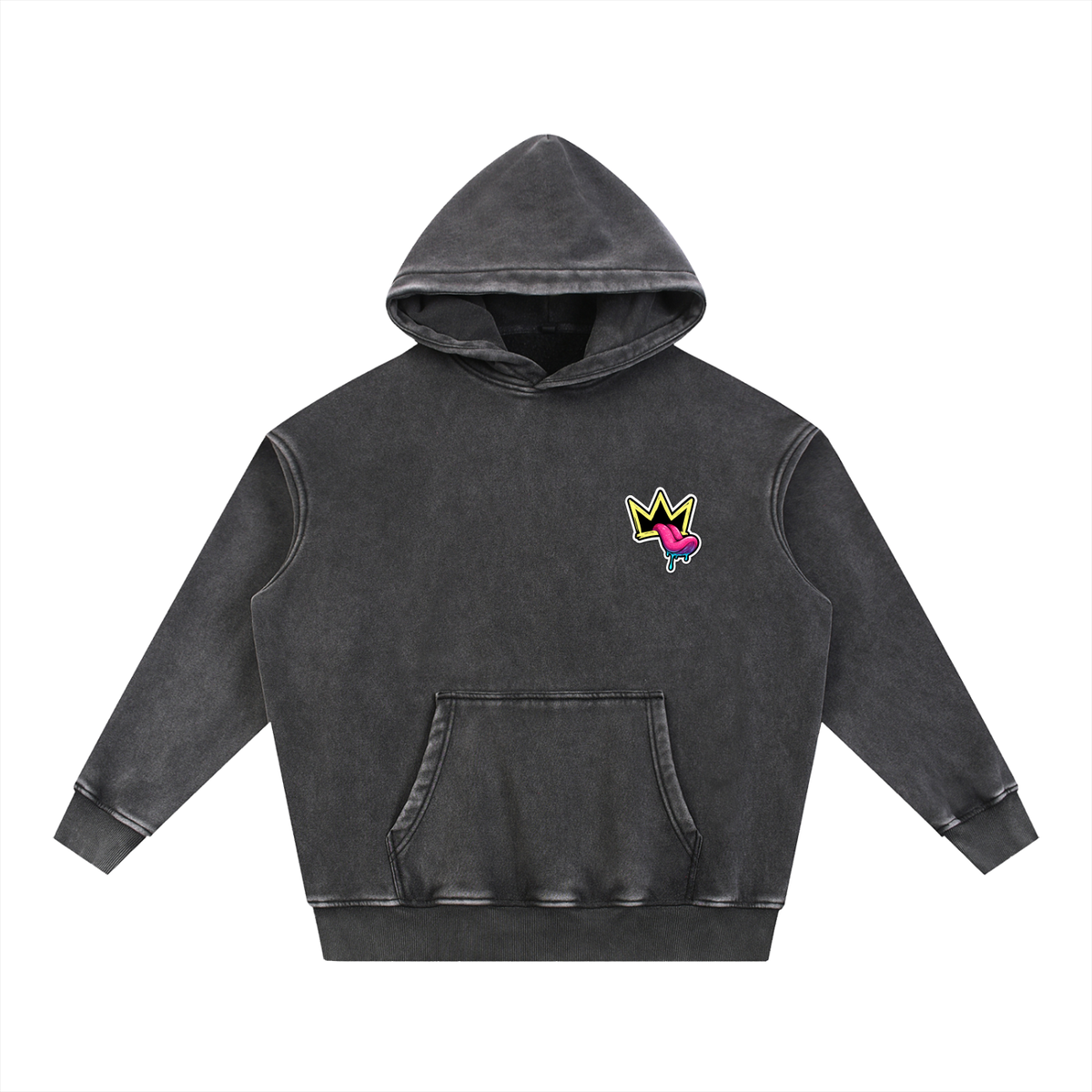 Snow Wash Fleece Oversize Hoodie