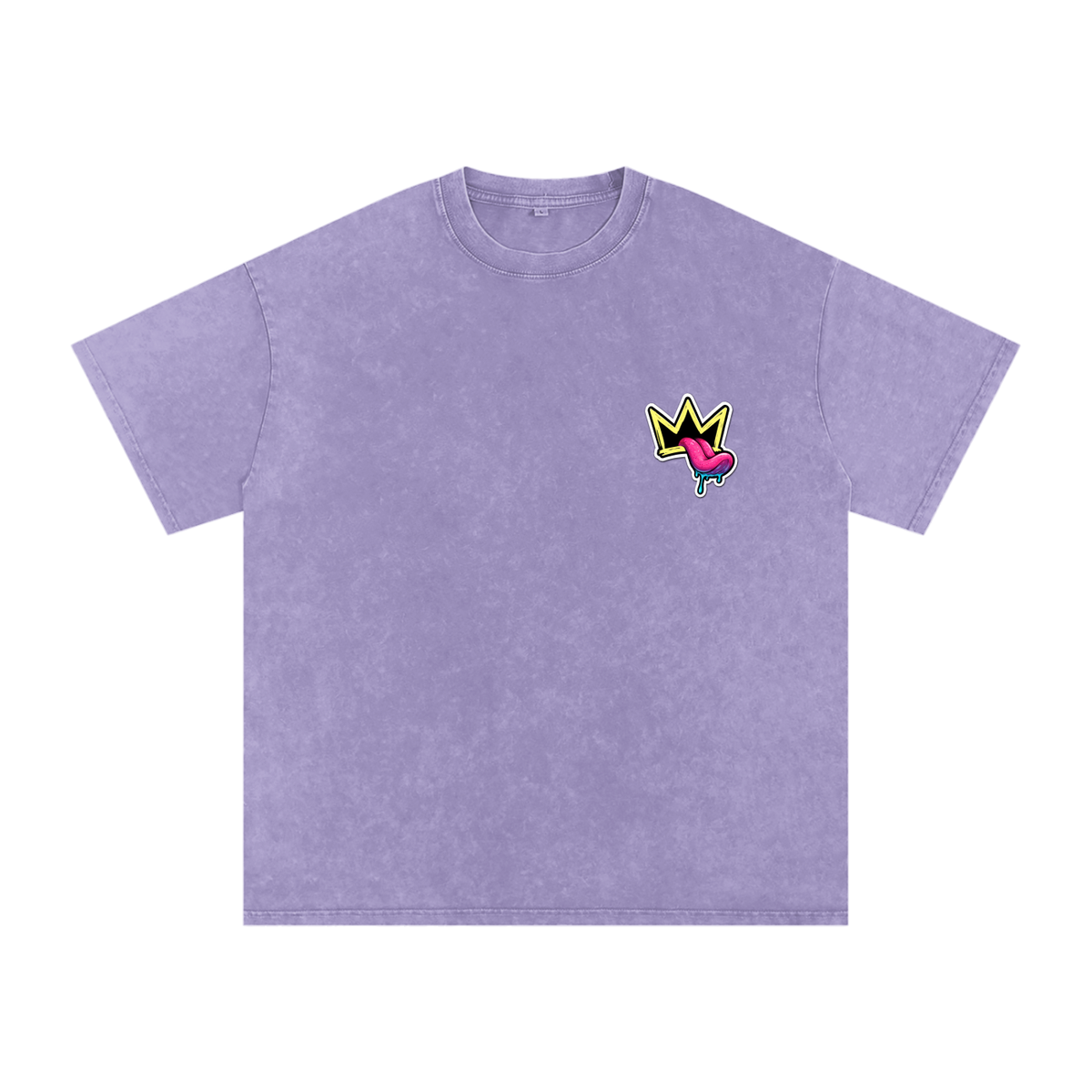 Snow Washed Oversized Cotton T-Shirt
