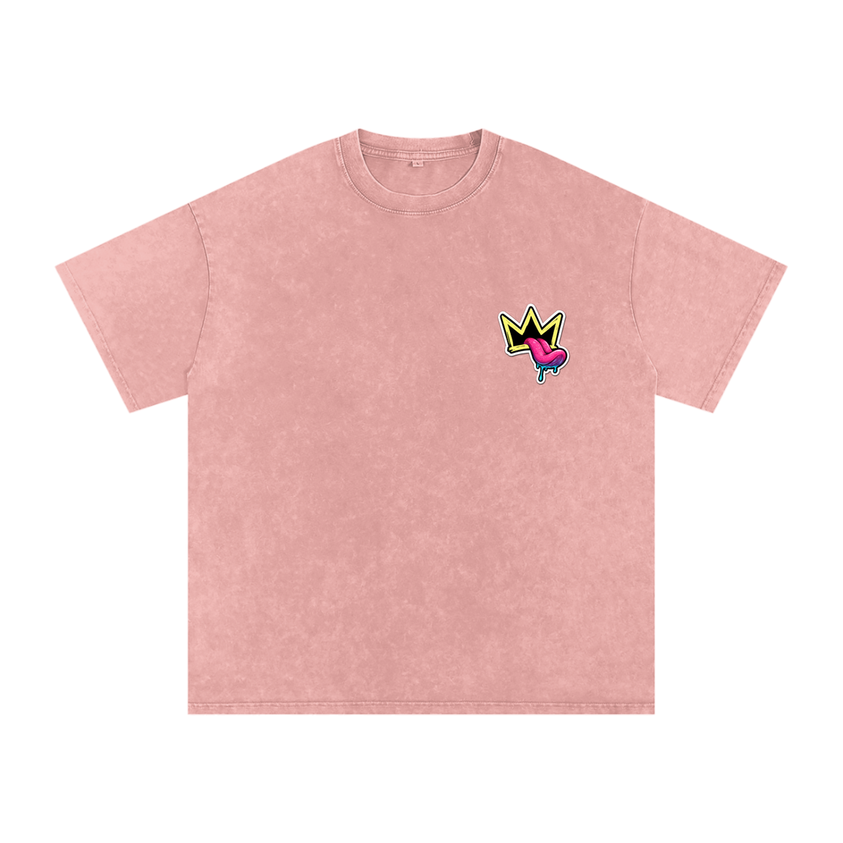 Snow Washed Oversized Cotton T-Shirt