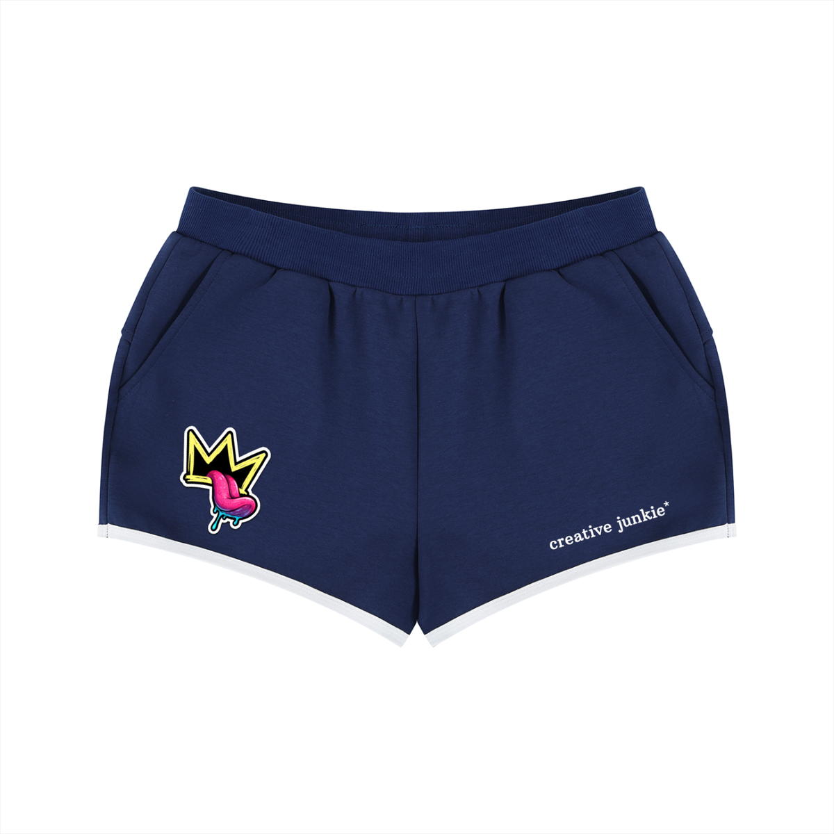 Retro Contrast Binding Shorts