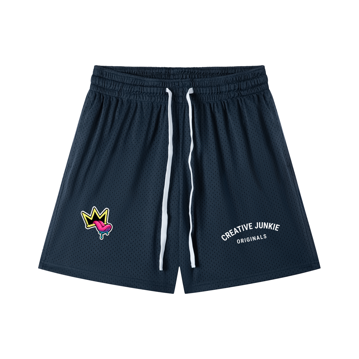 Mesh Drawstring Shorts