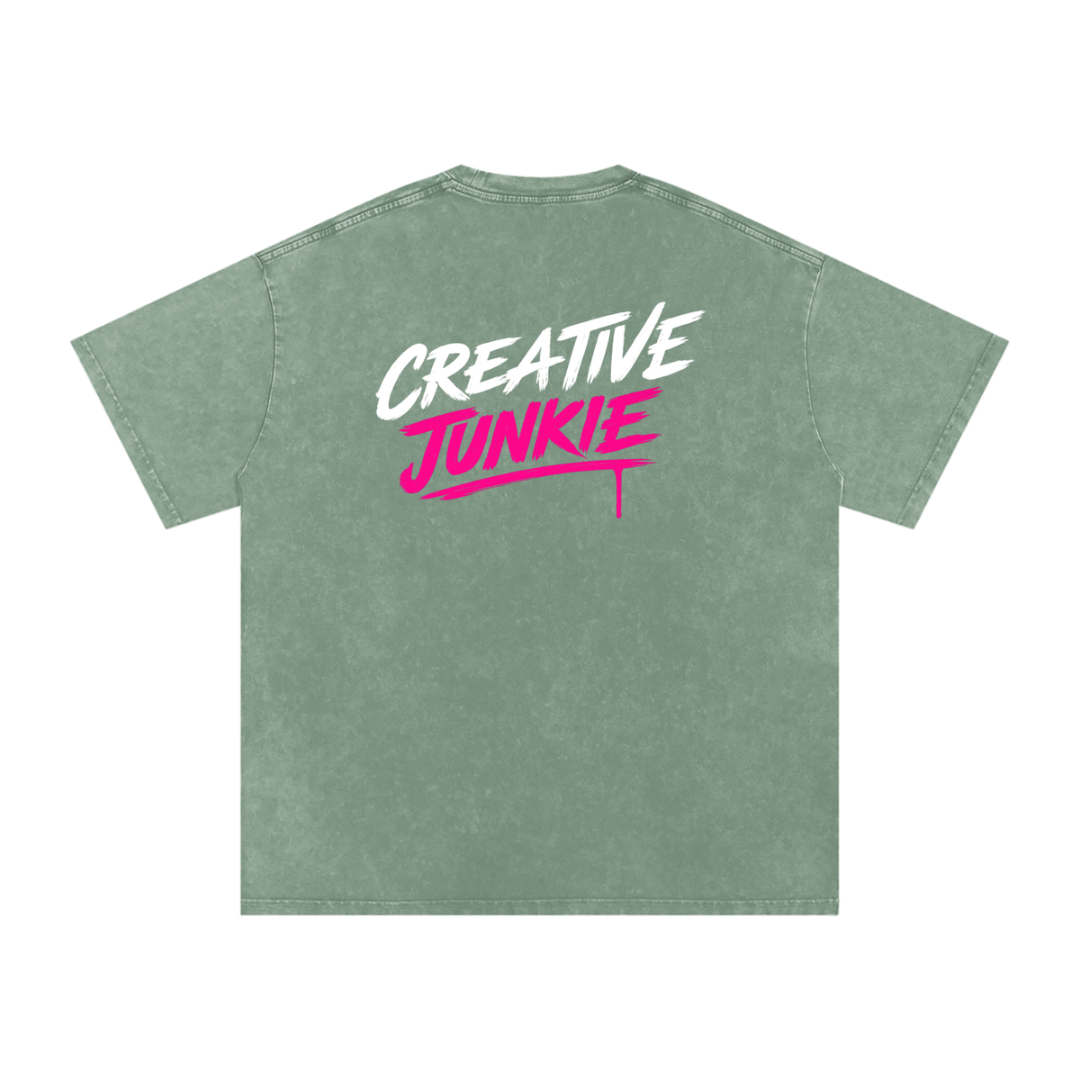 Snow Washed Oversized Cotton T-Shirt