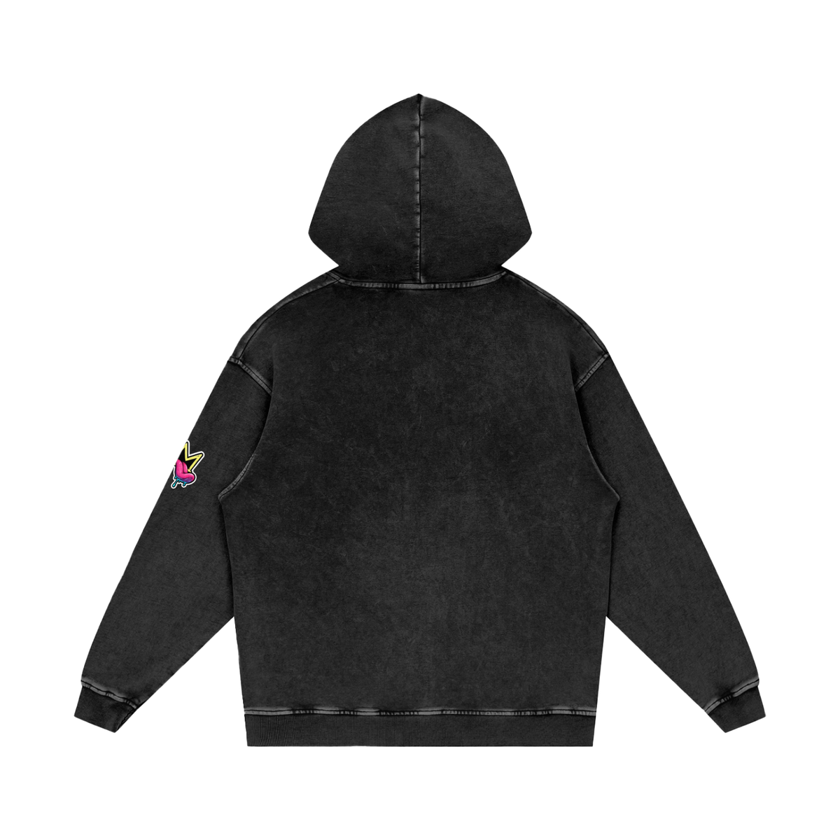 Snow Washed Loose Cotton Hoodie