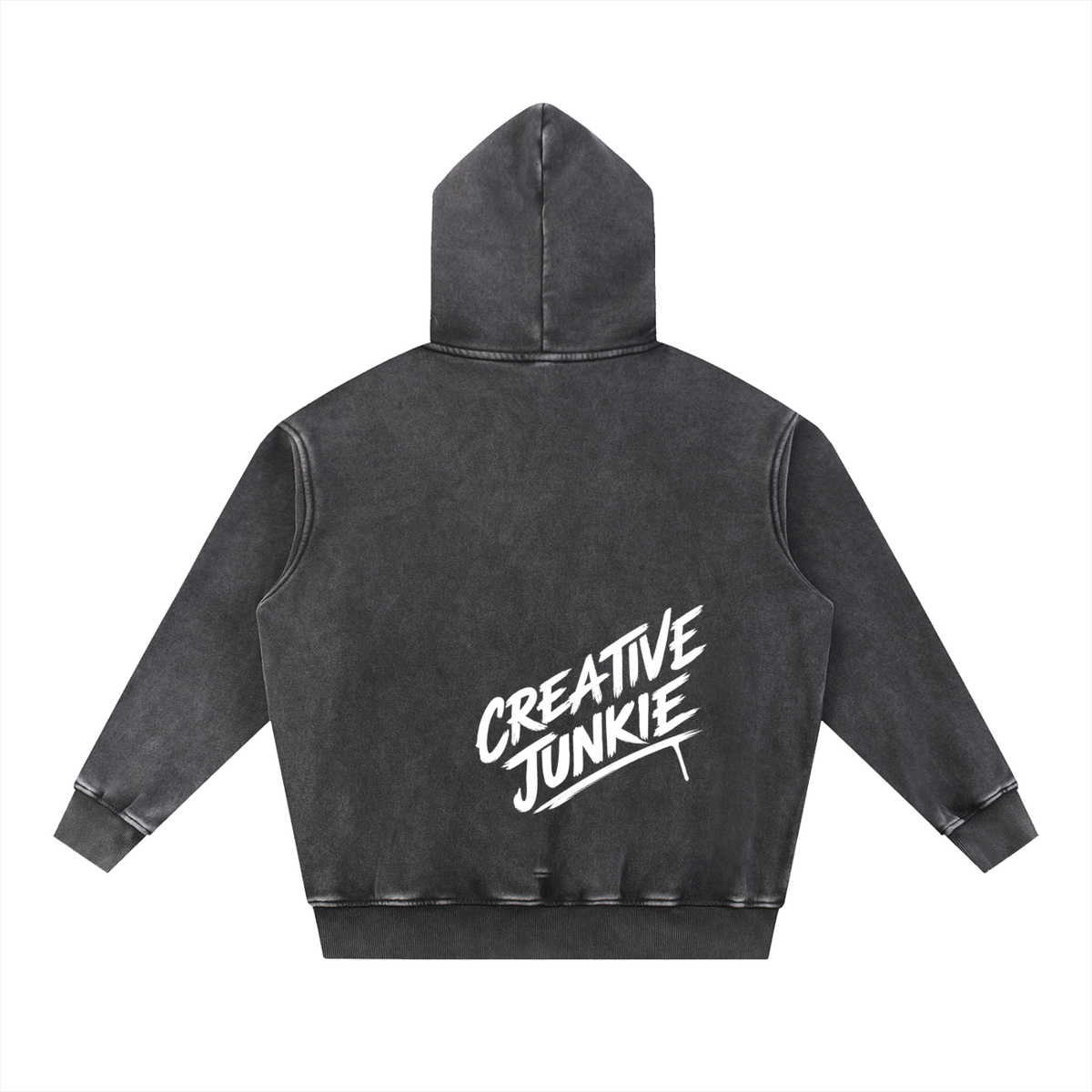 Snow Wash Fleece Oversize Hoodie