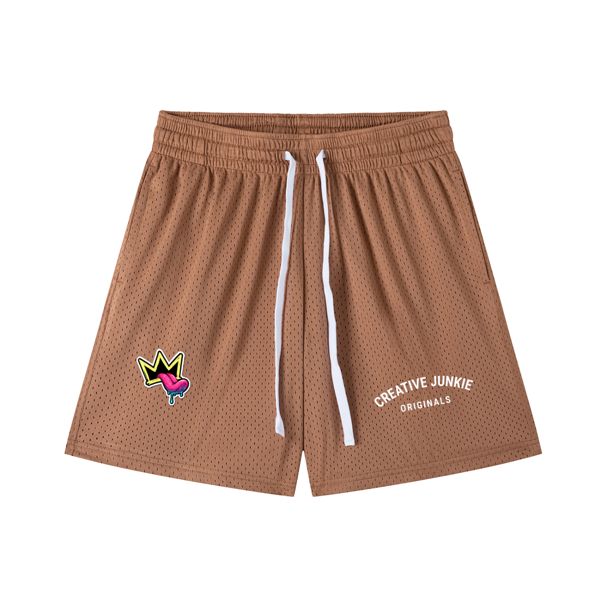 Mesh Drawstring Shorts